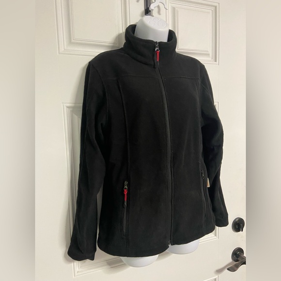 ENGELBERT STRAUSS Black Fleece Zip-Up Jacket - Picture 2 of 7